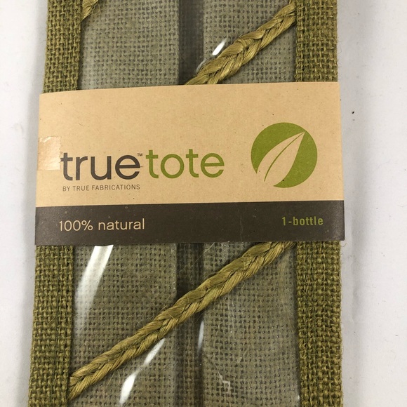 True Tote Jute Wine Bottle Bag - Picture 4 of 7